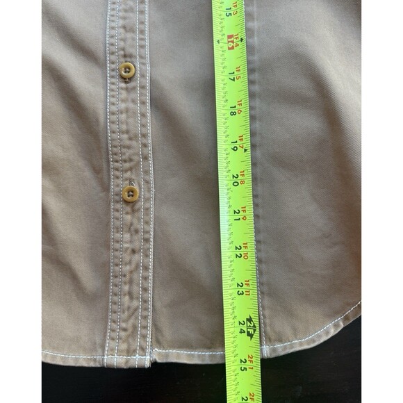 MADEWELL Women's Darted Button Up Fallen Timber Shirt NN943 BLOUSE sz 0 - Picture 6 of 8